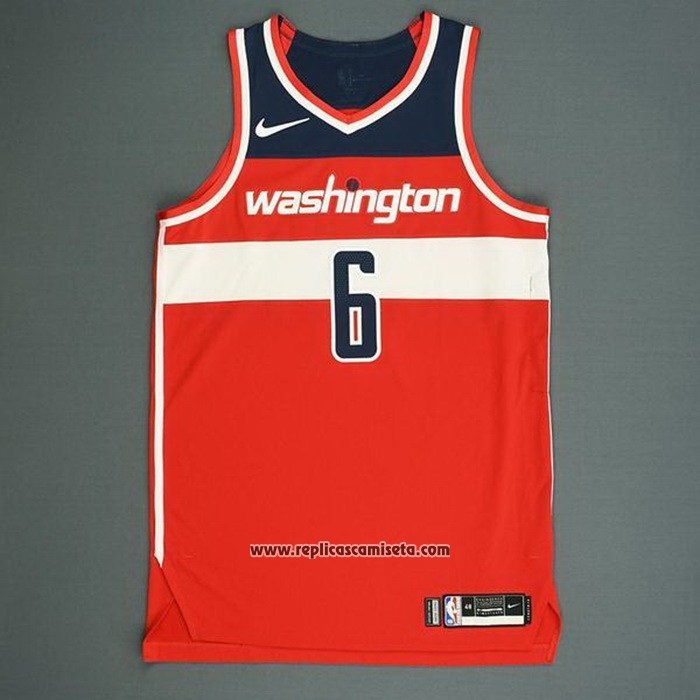 Camiseta Washington Wizards Troy Brown Jr. #6 Icon Autentico Rojo